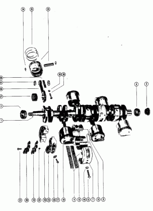 CRANKSHAFT PISTONS AND CONNECTING RODS