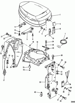 TOP COWL AND SUPPORT BRACKETS