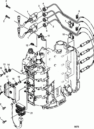 Electrical Components Ignition Coil and ECU Mounting