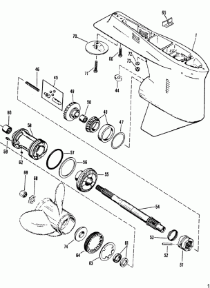 GEAR HOUSING(PROPELLER SHAFT) (CASTING tahos_1674-814247C)