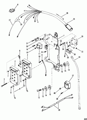 WIRING HARNESS STARTER SOLENOID AND RECTIFIER