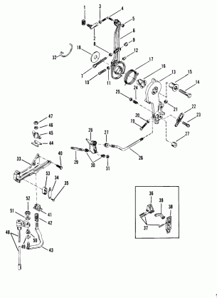 Throttle Lever and Shift Shaft