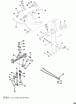 Throttle Lever and Shift Shaft