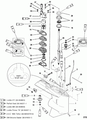 GEAR HSG(DRIVESHAFT)(STD ROTATION) (S / N-0G438000 UP)