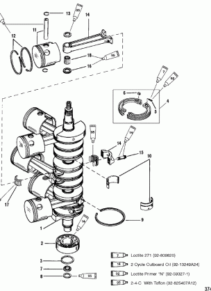 CRANKSHAFT PISTONS AND CONNECTING RODS