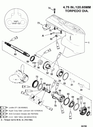 GEAR HOUSING(PROP SHAFT)(STANDARD ROTATION)