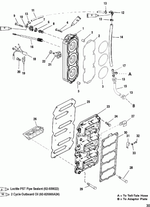 REED BLOCK AND CYLINDER HEAD