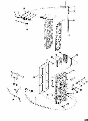 Reed Block and Cylinder Head