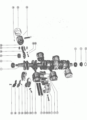 CRANKSHAFT PISTONS AND CONNECTING RODS