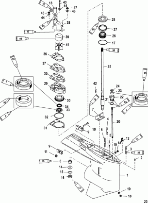 Gear Housing(Driveshaft)(Standard / Counter Rotation)