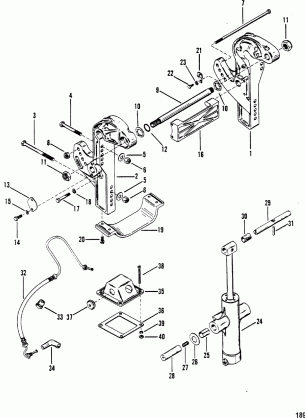 Transom Bracket(S / N-ME-5503247 / MA-5600162 thru 6616990)