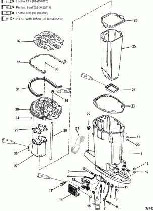 DRIVESHAFT HOUSING AND EXHAUST TUBE