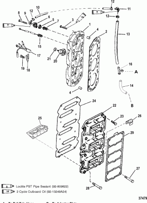 REED BLOCK AND CYLINDER HEAD