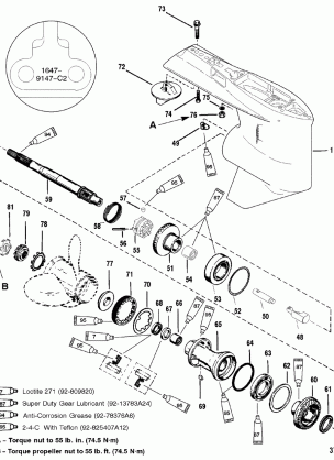 GEAR HSG(PROP SHAFT)(STD ROTATION) (S / N-0G438000 UP)