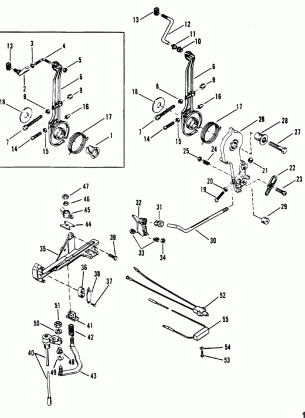 Throttle Lever And Shift Shaft