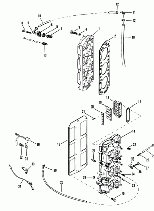 REED BLOCK AND CYLINDER HEAD