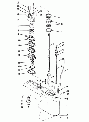 GEAR HOUSING (DRIVE SHAFT) (STANDARD ROTATION)