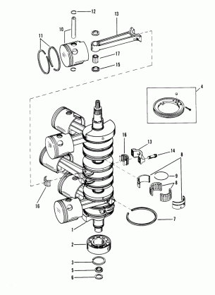 CRANKSHAFT PISTONS AND CONNECTING RODS