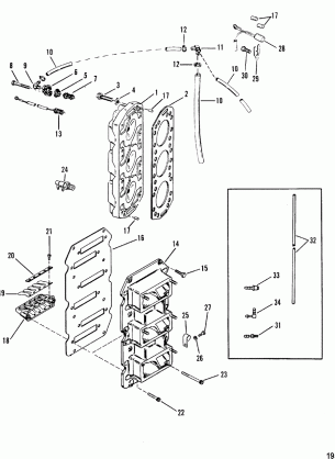 Reed Block and Cylinder Head