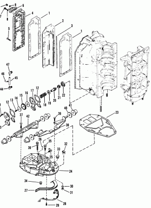 EXHAUST MANIFOLD AND EXHAUST PLATE