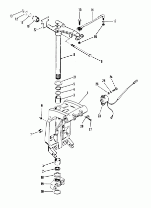 SWIVEL BRACKET AND STEERING ARM