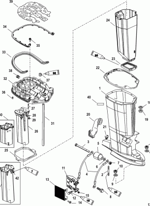 Driveshaft Housing and Exhaust Tube