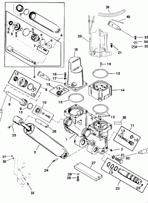 Power Trim Components (Removeable Pump Housing)