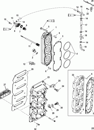 Reed Block and Cylinder Head