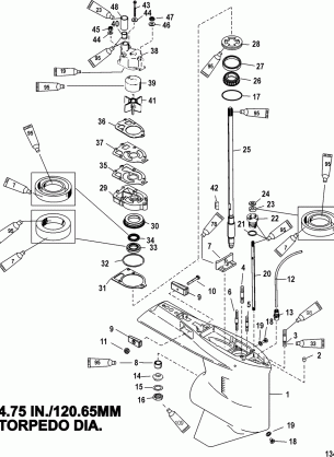 Gear Housing(Driveshaft)(Standard / Counter Rotation)