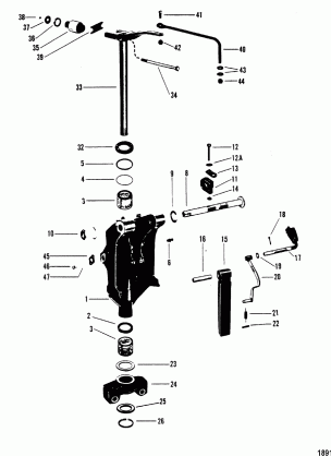 Swivel Bracket(Merc S / N-USA-5464485 / AUS-8061769 & Below )