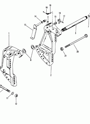 Transom Brackets(Merc-6073192 / Mariner-6055033 & Up)