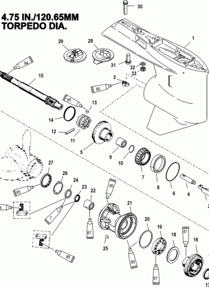 GEAR HOUSING(PROP SHAFT)(STANDARD ROTATION)