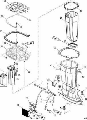 Driveshaft Housing and Exhaust Tube