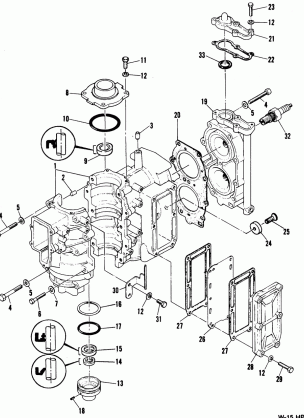 CRANKCASE AND CYLINDER HEAD