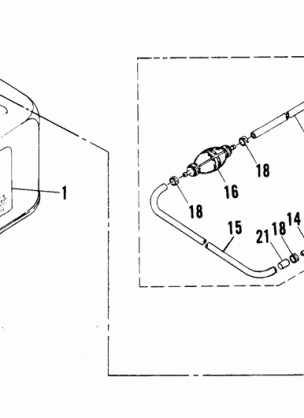 FUEL TANK AND FUEL LINE ASSEMBLY