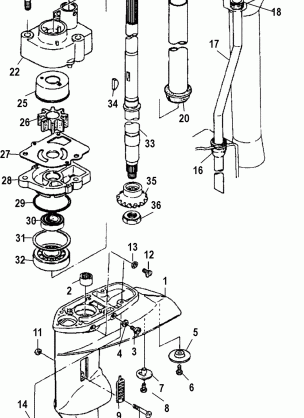 Gear Housing Driveshaft