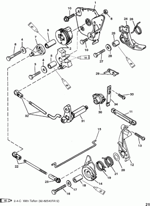 Throttle and Shift Linkage(Tiller Handle Models)