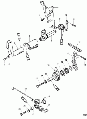 Throttle and Shift Linkage(Side Shift)