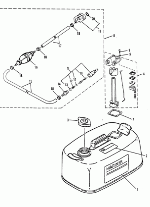 FUEL TANK AND FUEL LINE ASSEMBLY