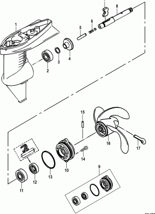 Gear Housing Assembly Propeller Shaft