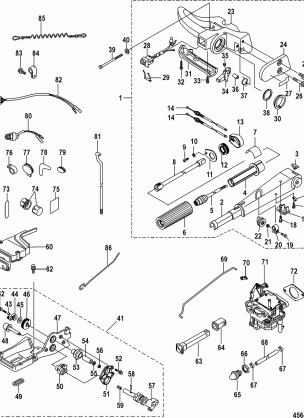 Tiller Handle Conversion Kit Electric - 8M0051059