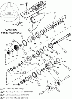 GEAR HSG(PROP SHAFT)COUNTER ROTATION(G437999 & BELOW)