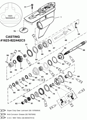 GEAR HSG(PROP SHAFT)COUNTER ROTATION(G438000 & UP)