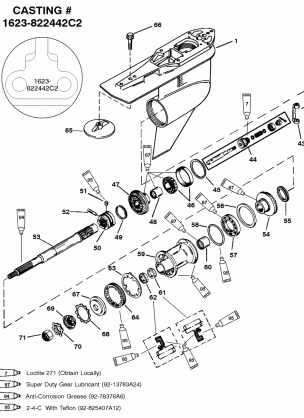 GEAR HSG(PROP SHAFT)STD. ROTATION(G437999 & BELOW)