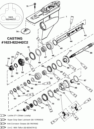 GEAR HS(PROP SHAFT)COUNTER ROTATION(G437999 & BELOW)