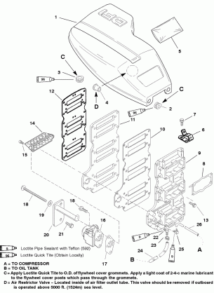 REED BLOCK / FLYWHEEL COVER