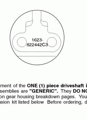 GEAR HOUSING CHART (S / N-0G438000 & UP)