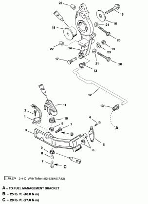 ANCHOR BRACKET / THROTTLE LINKAGE