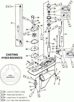 GEAR HSG(DRIVE SHAFT)COUNTER ROTATION(G437999 & BELOW)