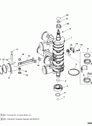 CRANKSHAFT PISTONS - AND CONNECTING RODS